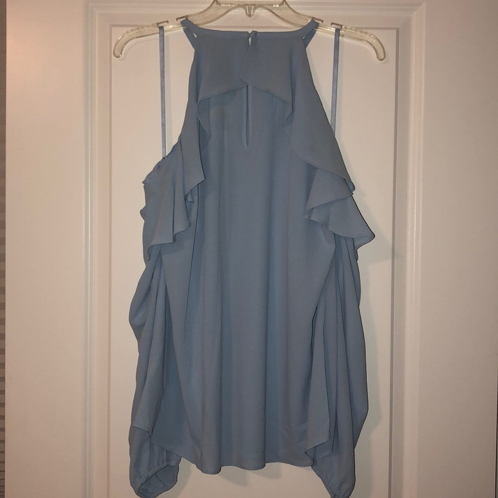 Cold Shoulder Ruffle Flounce Top - Picture 3 of 3